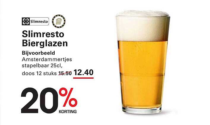 Slimresto Bierglazen