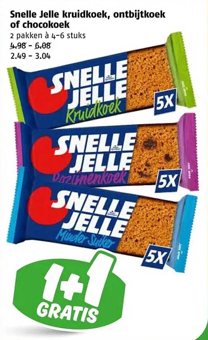Snelle Jelle kruidkoek, ontbijtkoek of chocokoek
