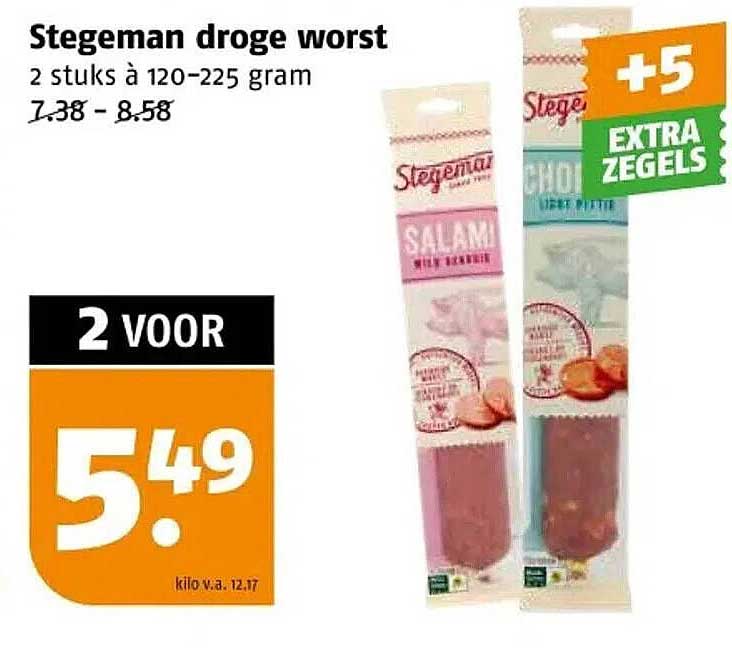 Stegeman droge worst