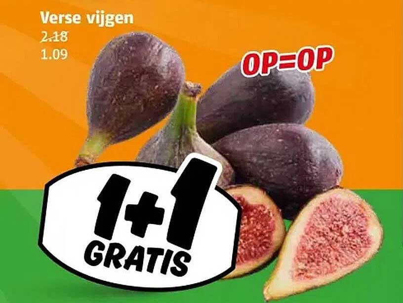 Verse vijgen 1 + 1 gratis