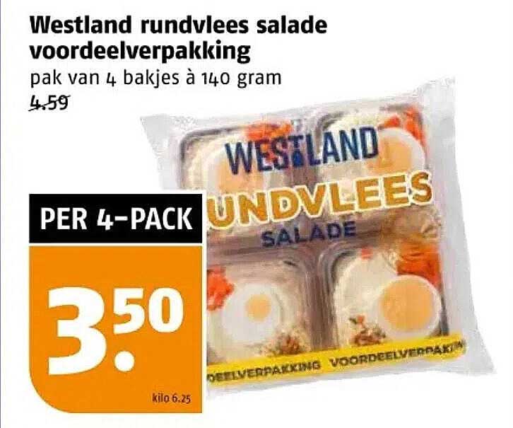 Westland rundvlees salade voordeelverpakking