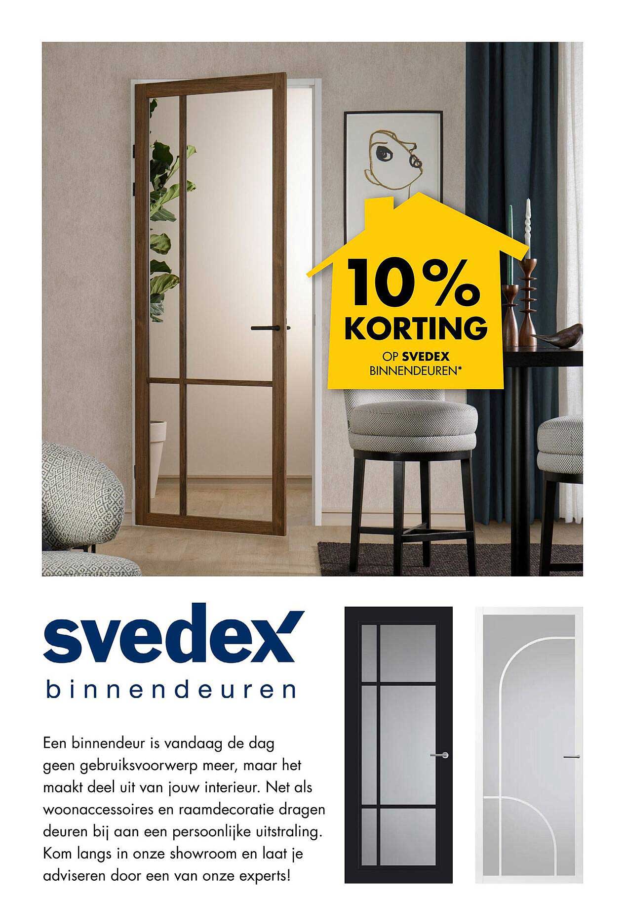 10% korting op Svedex binnendeuren