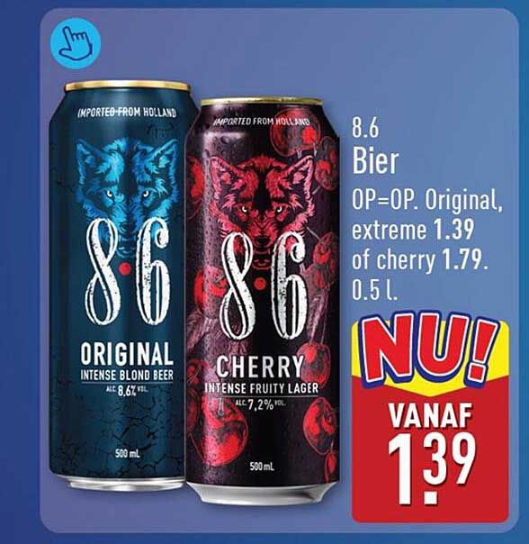 8.6 Bier OP=OP. Original, extreme of cherry