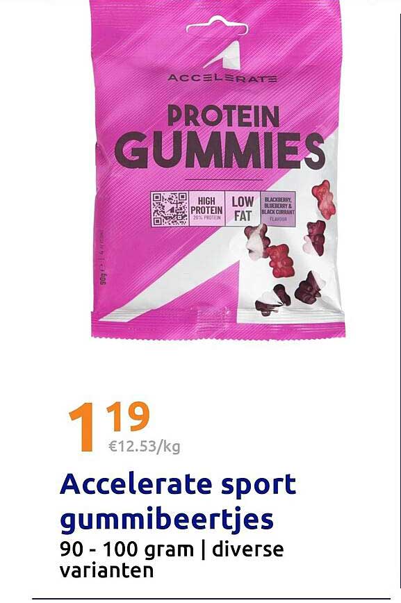 Accelerate sport gummibeertjes