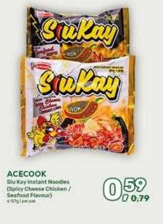 ACECOOK Siu Kay Instant Noodles (Spicy Chicken / Seafood Flavour)