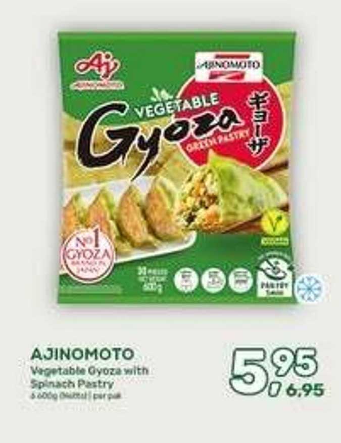 AJINOMOTO Vegetable Gyoza with Spinach Pastry 600g diverse smaken