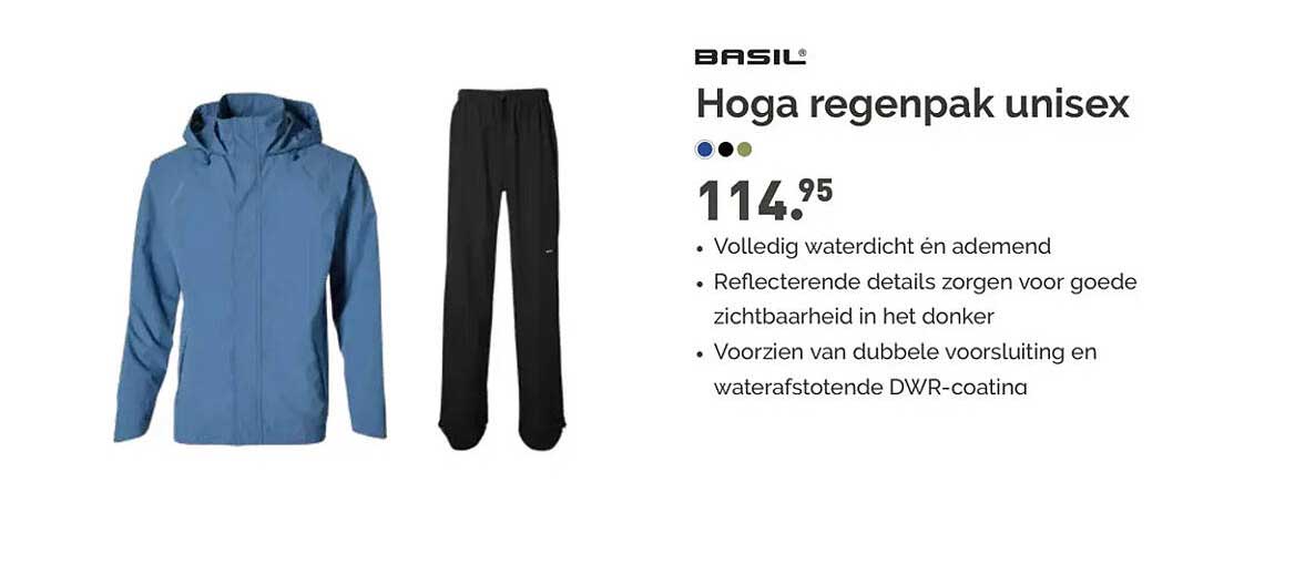 BASIL Hoga regenpak unisex