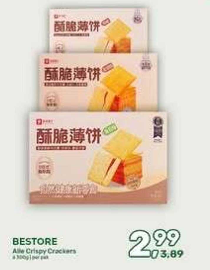 BESTORE Alle Crispy Crackers 4 x 180g per pak