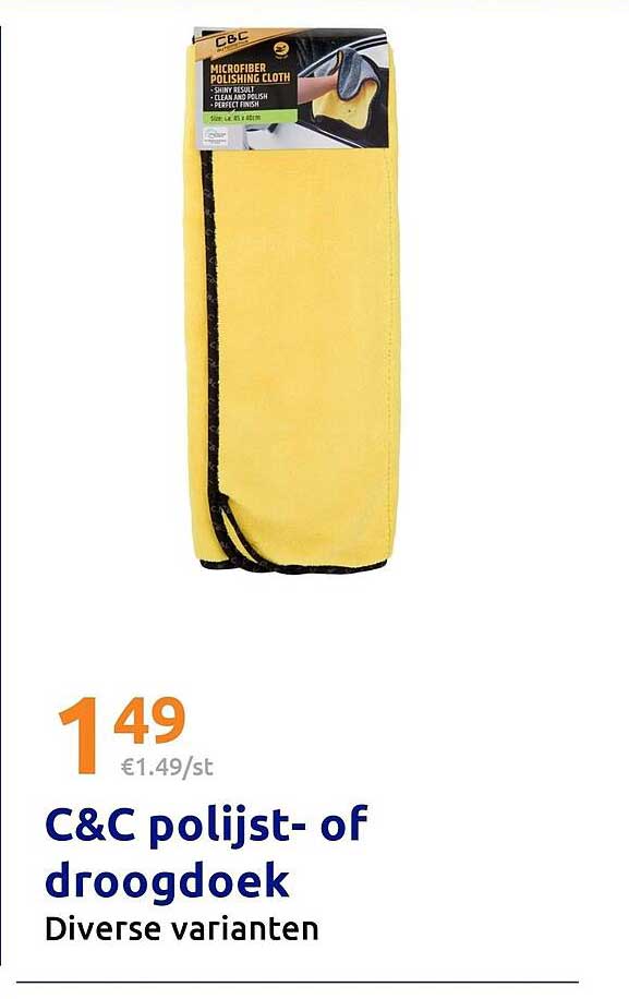 C&C polijst- of droogdoek Diverse varianten
