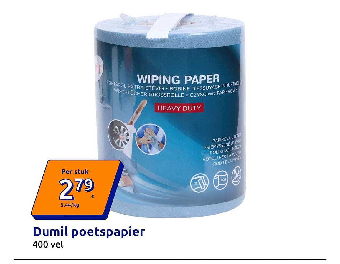 Dumil poetspapier 400 vel
