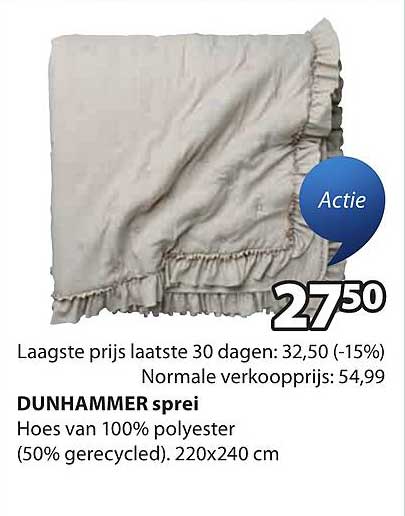 DUNHAMMER sprei