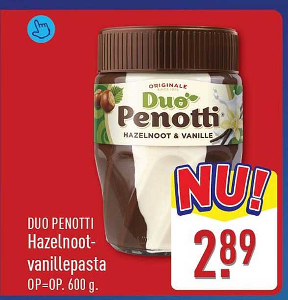 DUO PENOTTI Hazelnot-vanillepasta