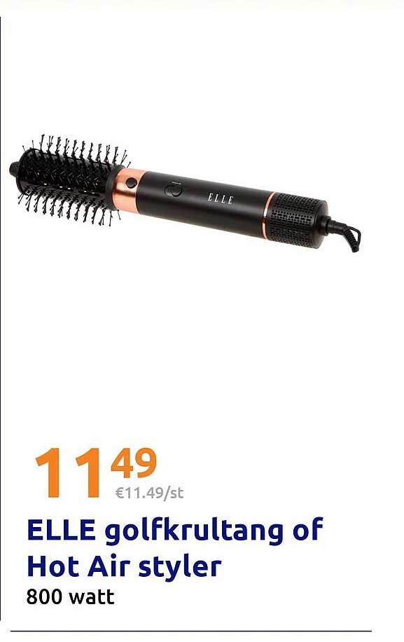 ELLE golfkrultang of Hot Air styler 800 watt