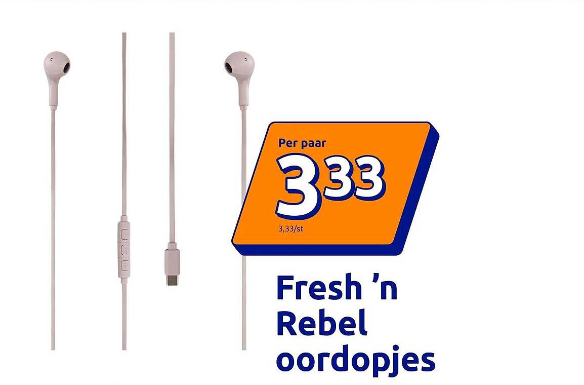 Fresh ’n Rebel oordopjes