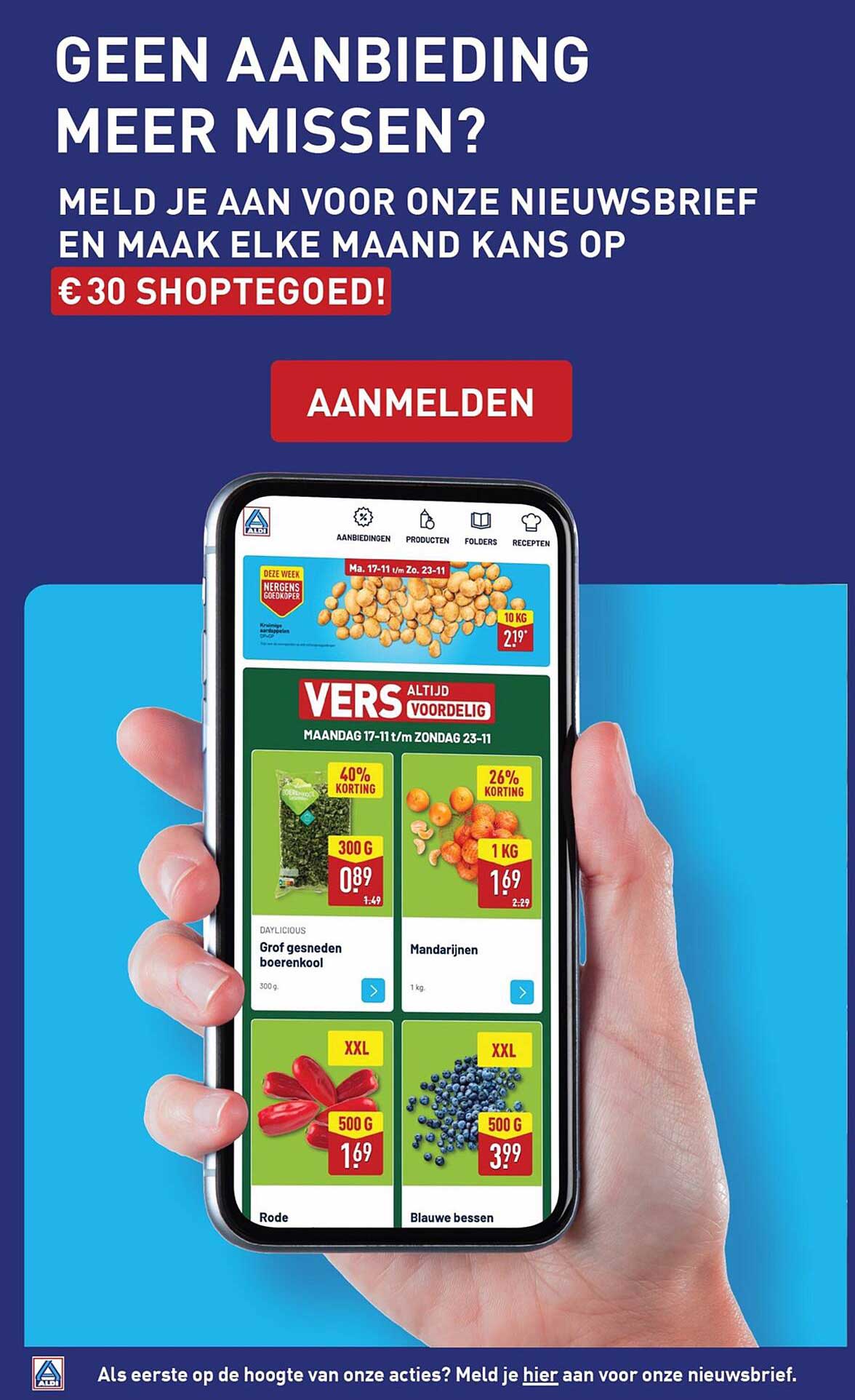Geen aanbieding meer missen? Meld je aan voor onze nieuwsbrief en maak elke maand kans op €30 shoptegoed!