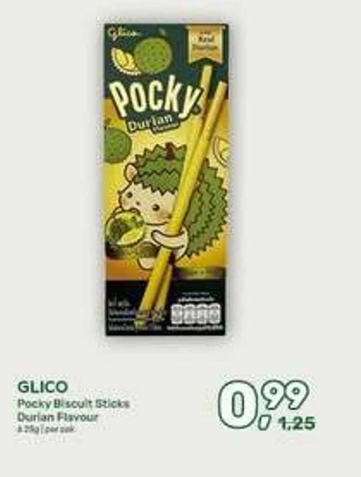 GLICO Pocky Biscuit Sticks Durian Flavour