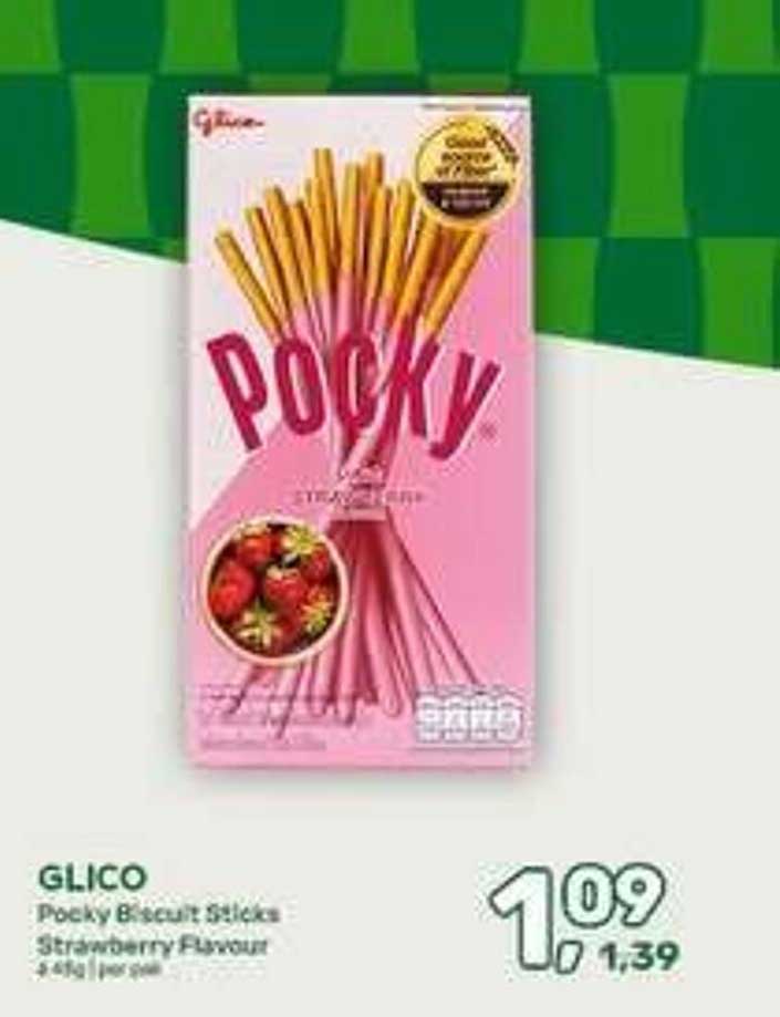 GLICO Pocky Biscuit Sticks Strawberry Flavour