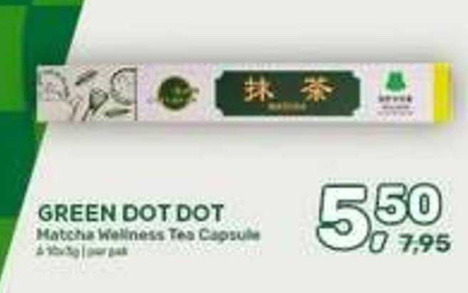 GREEN DOT DOT Matcha Wellness Tea Capsule 2 x 20 g | per pak