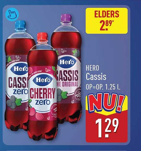 HERO Cassis OP=OP. 1.25 l.
