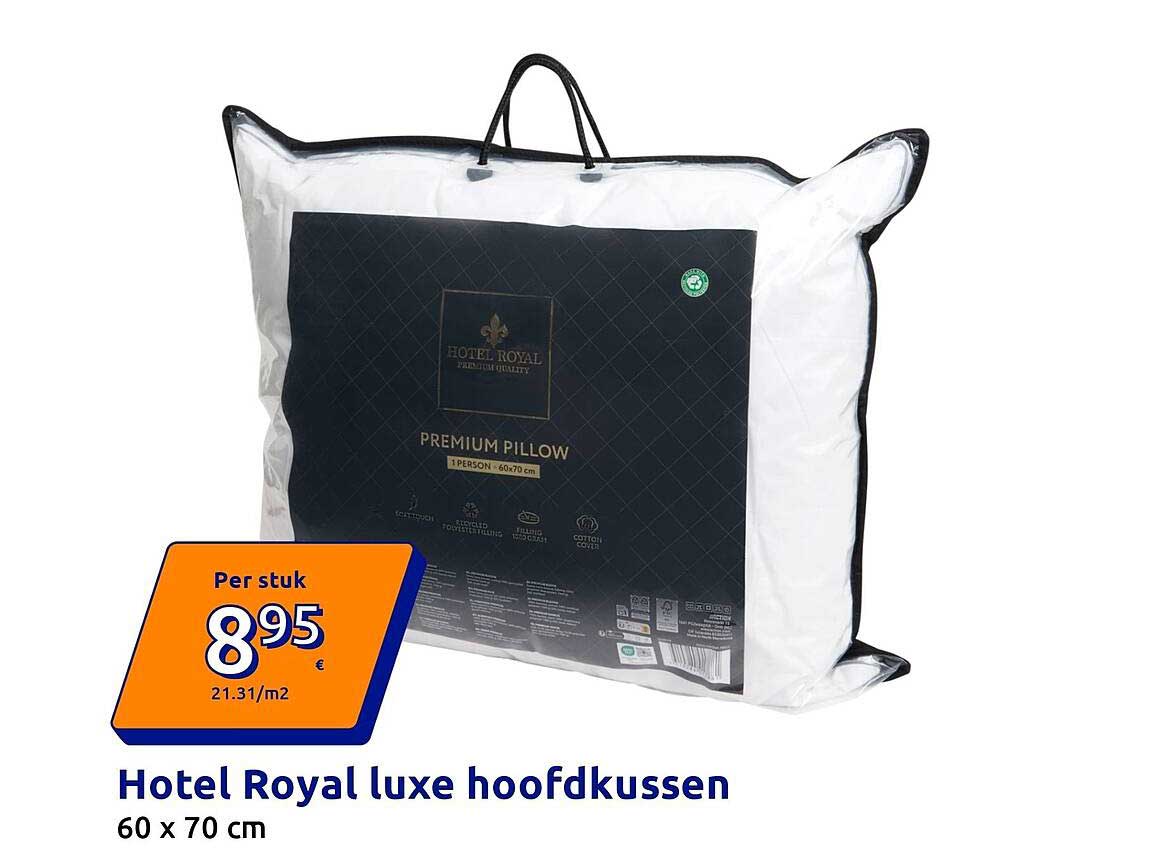 Hotel Royal luxe hoofdkussen 60 x 70 cm