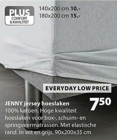 JENNY jersey hoeslaken