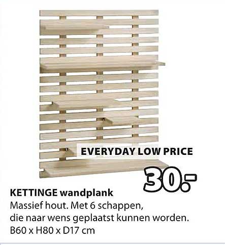 KETTINGE wandplank