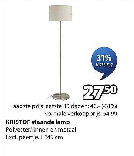 KRISTOF staande lamp