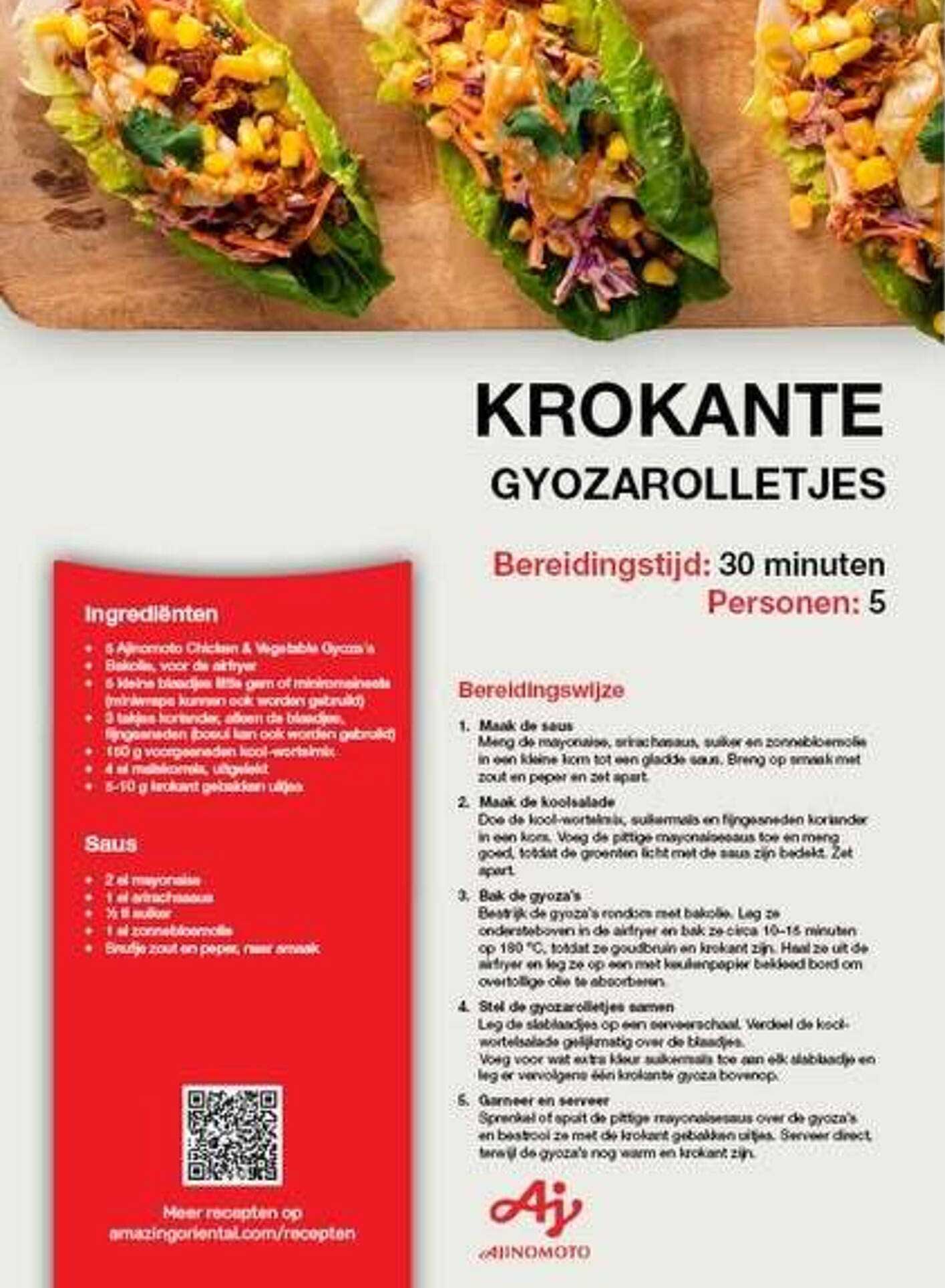 Krokante gyozarolletjes