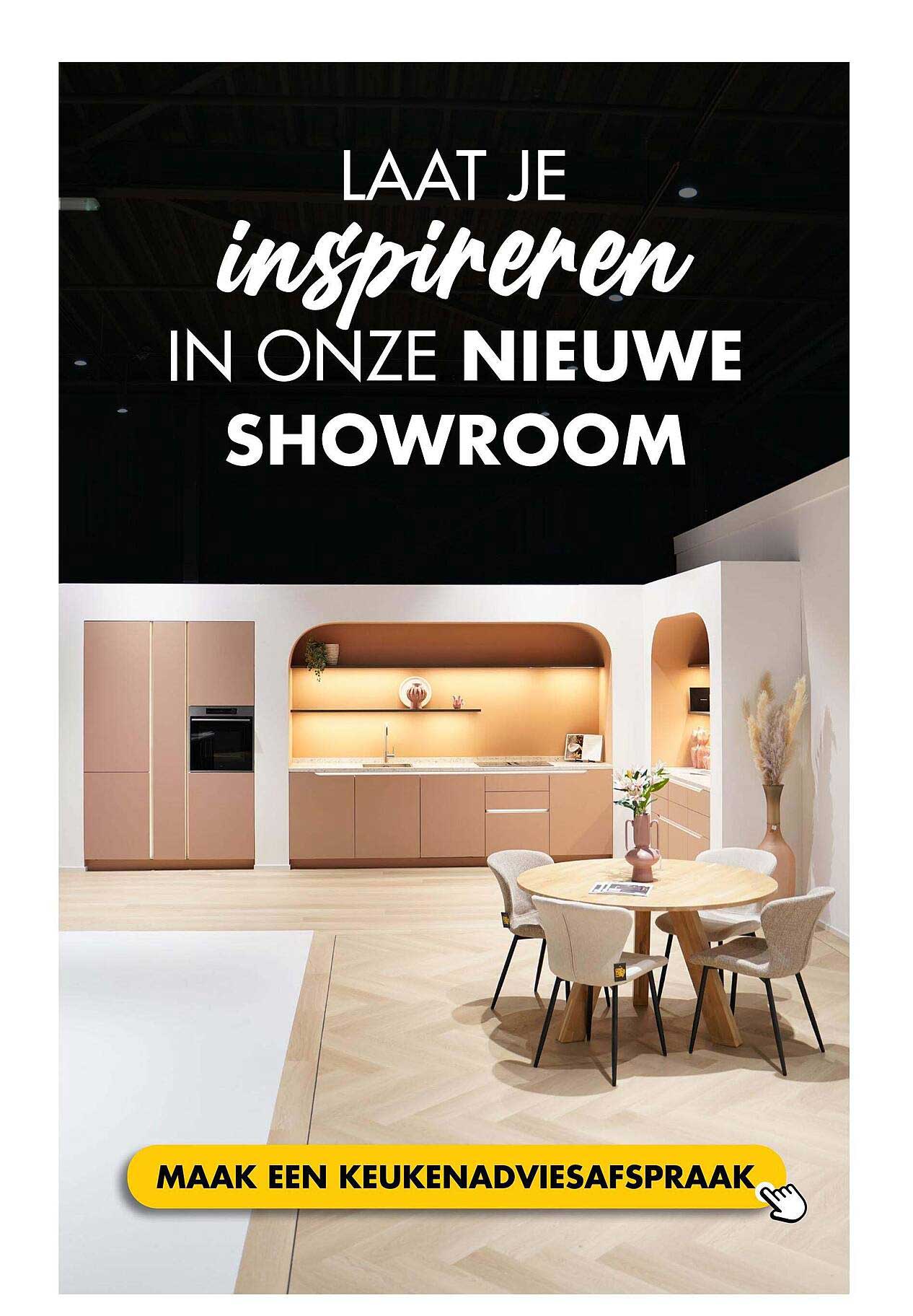 Laat je inspireren in onze nieuwe showroom Maak een keukenadviesafspraak