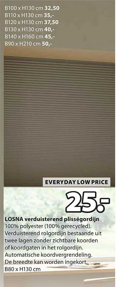 LOSNA verduisterend plisségordijn EVERYDAY LOW PRICE