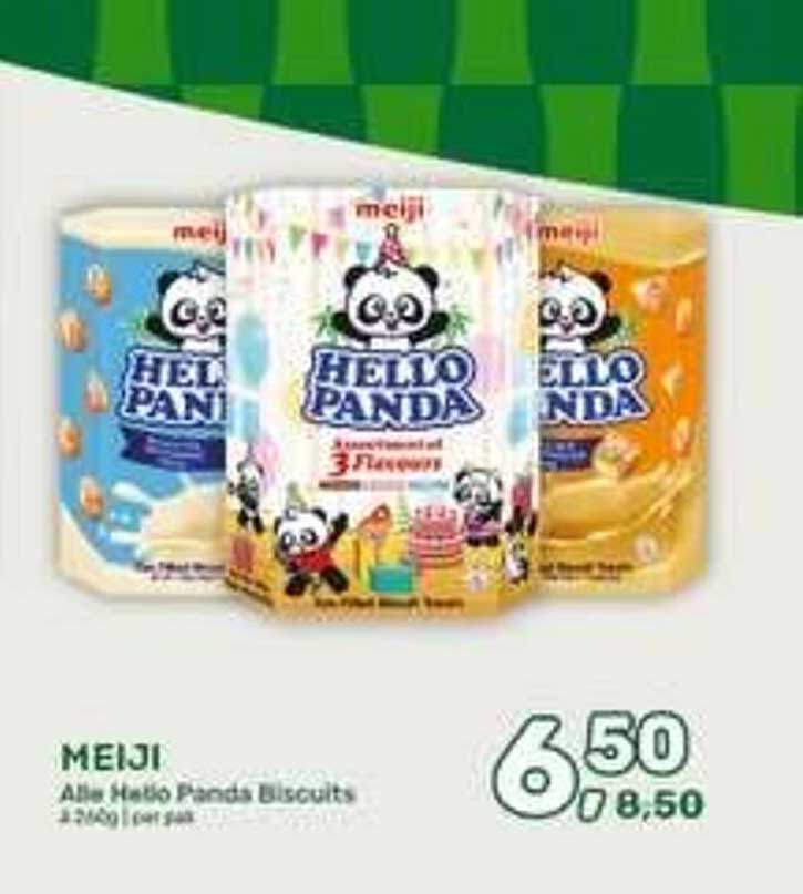 MEIJI Alle Hello Panda Biscuits 4 x 240g | per pak