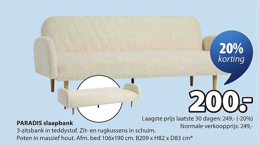 PARADIS slaapbank