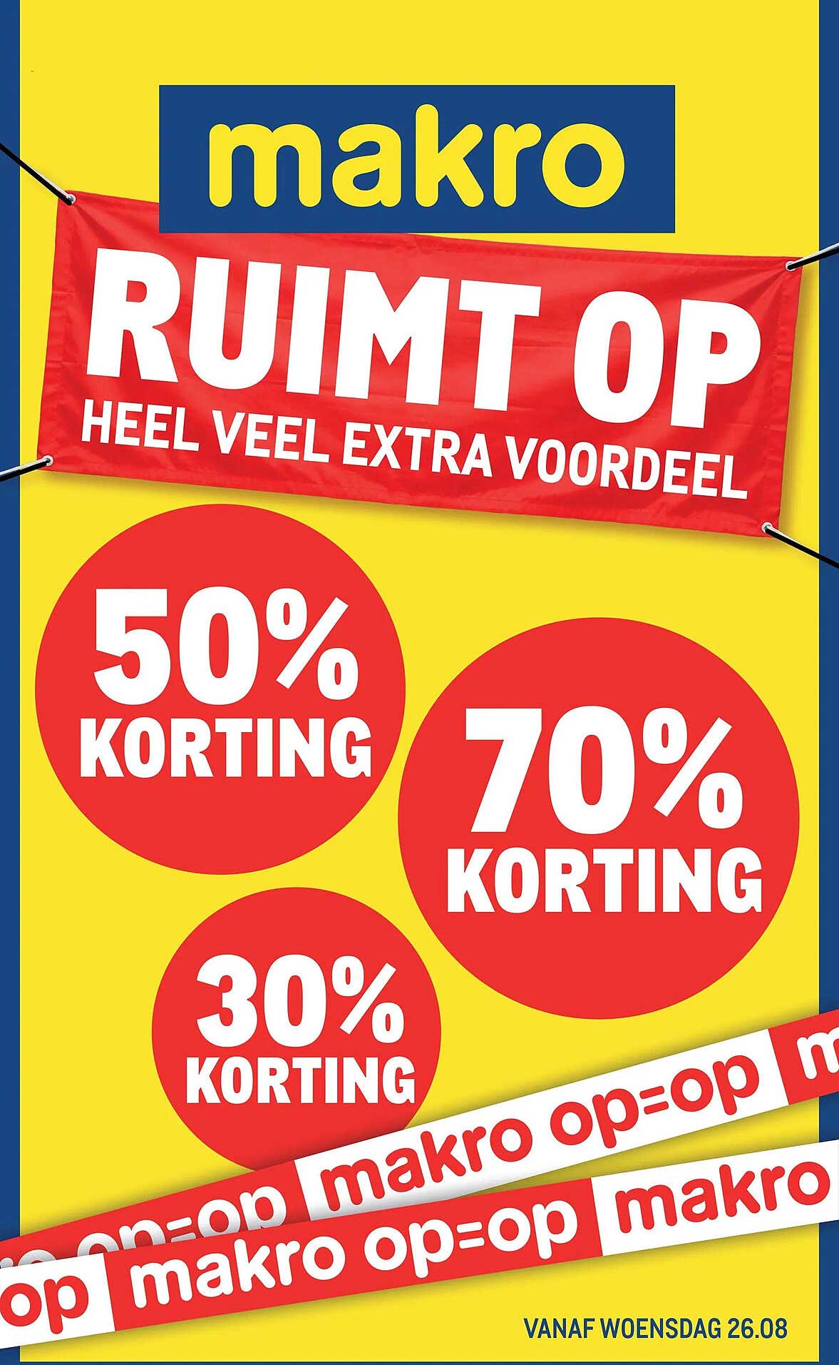 RUIMT OP HEEL VEEL EXTRA VOORDEEL