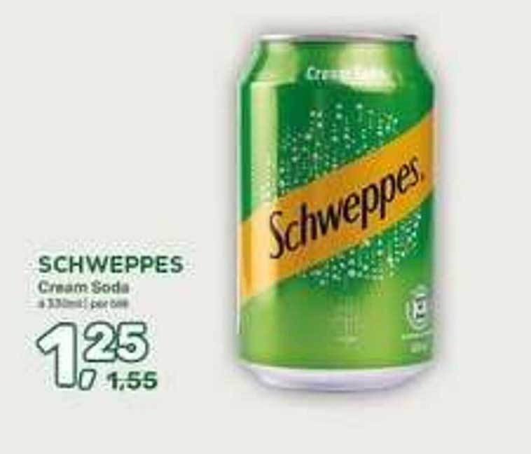 SCHWEPPES Cream Soda 330ml per blik