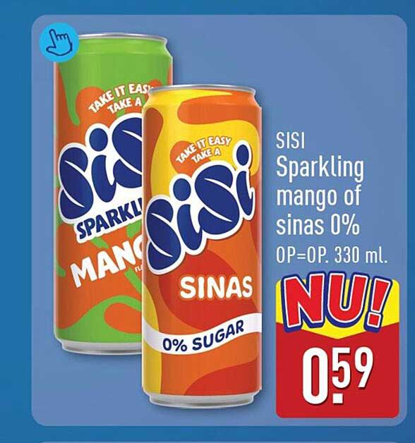 SISI Sparkling mango of sinas 0% 0P=0P. 330 ml.