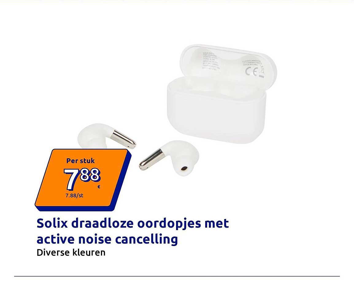 Solix draadloze oordopjes met active noise cancelling