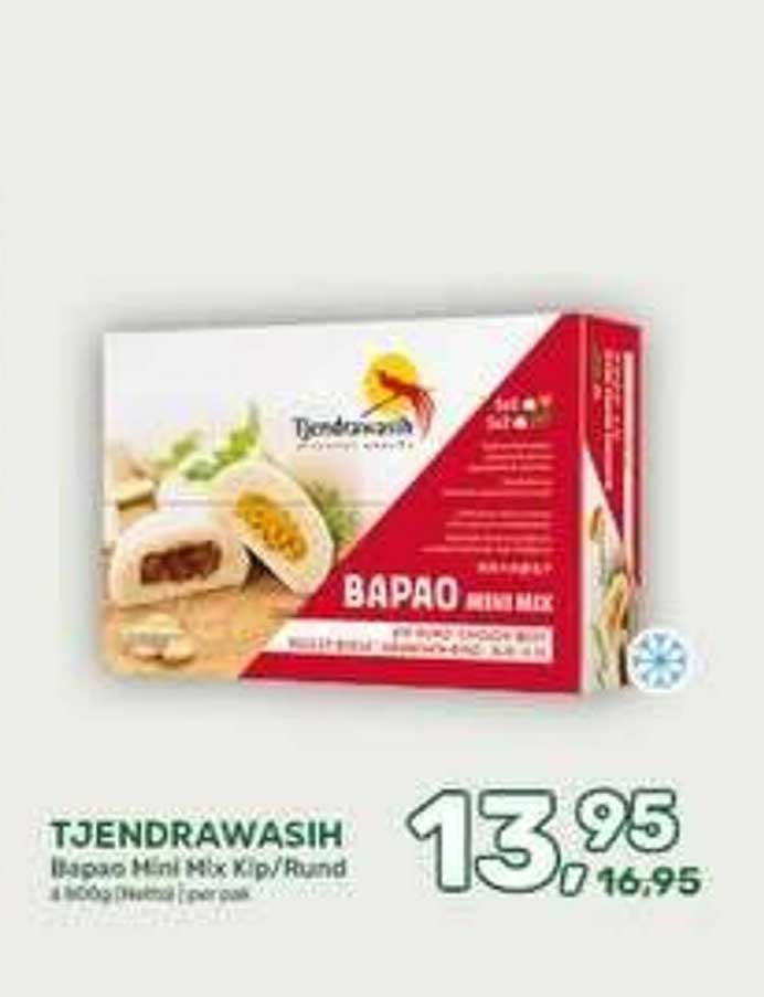 Tjendrawasih Bapao Mini Mix Kip/Rund 4 stuks/6 stuks per pak