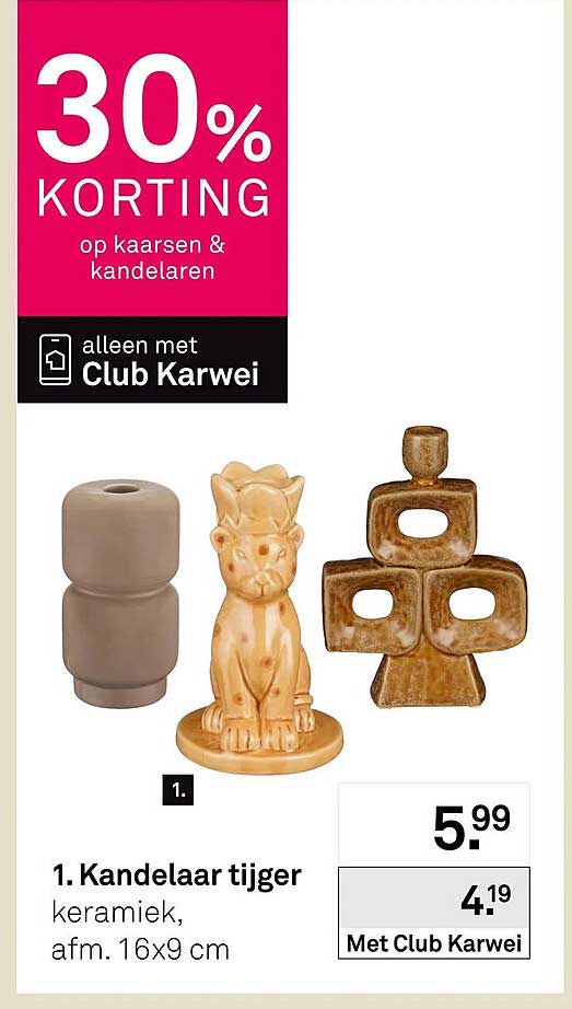 1. Kandelaar tijger