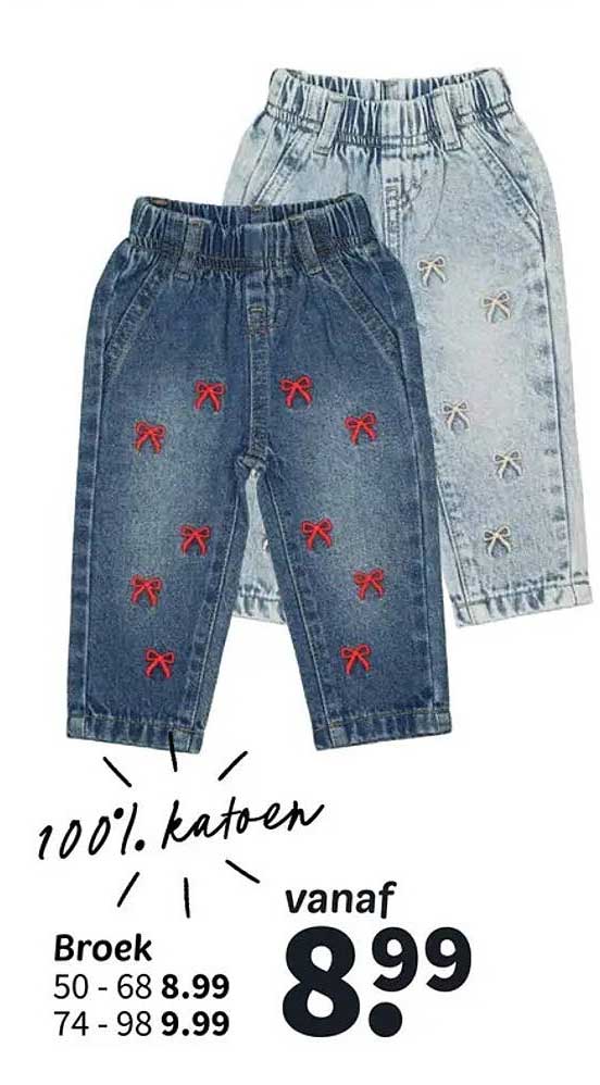 100% katoen Broek