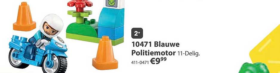 10471 Blauwe Politiemotor 11-Delig.