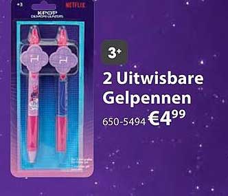 2 Uitwisbare Gelpennen