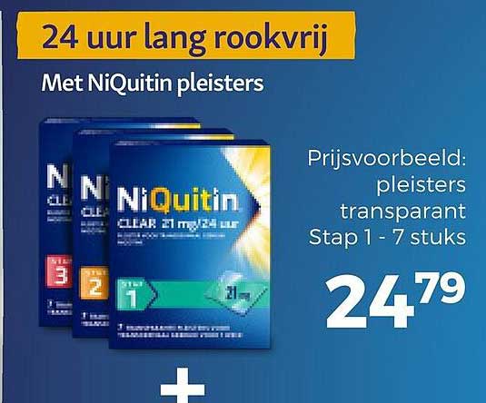 24 uur lang rookvrij Met NiQuitin pleisters