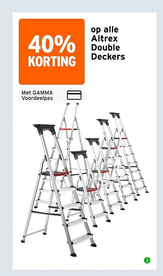 40% KORTING op alle Altrex Double Deckers
