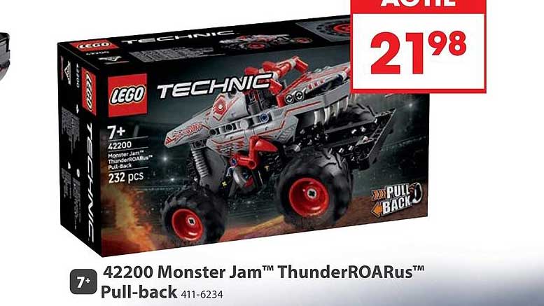 42200 Monster Jam™ ThunderROARus™ Pull-back