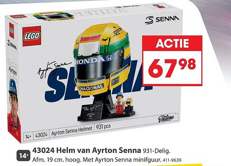 43024 Helm van Ayrton Senna 931-Delig.