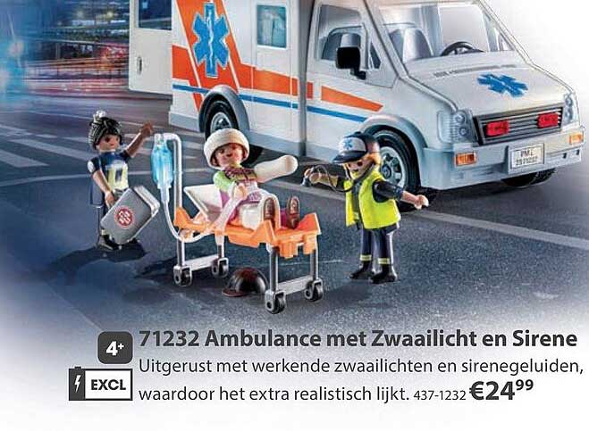 71232 Ambulance met Zwaailicht en Sirene