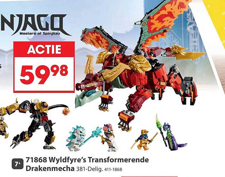 71868 Wyldfyre’s Transformerende Drakenmecha