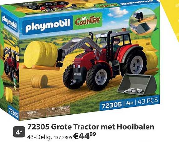 72305 Grote Tractor met Hooibalen