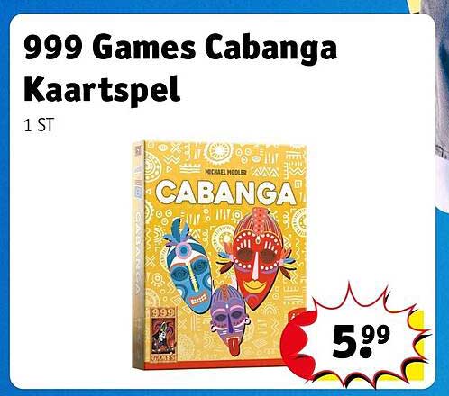 999 Games Cabanga Kaartspel