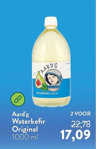 Aard'g Waterkefir Original 1000 ml 2 VOOR